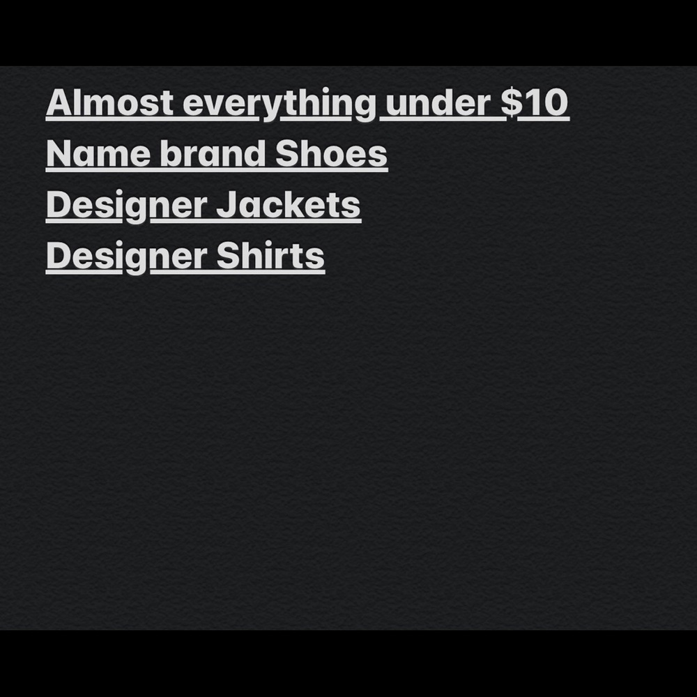 Almost everything in my closet is $10 and under.